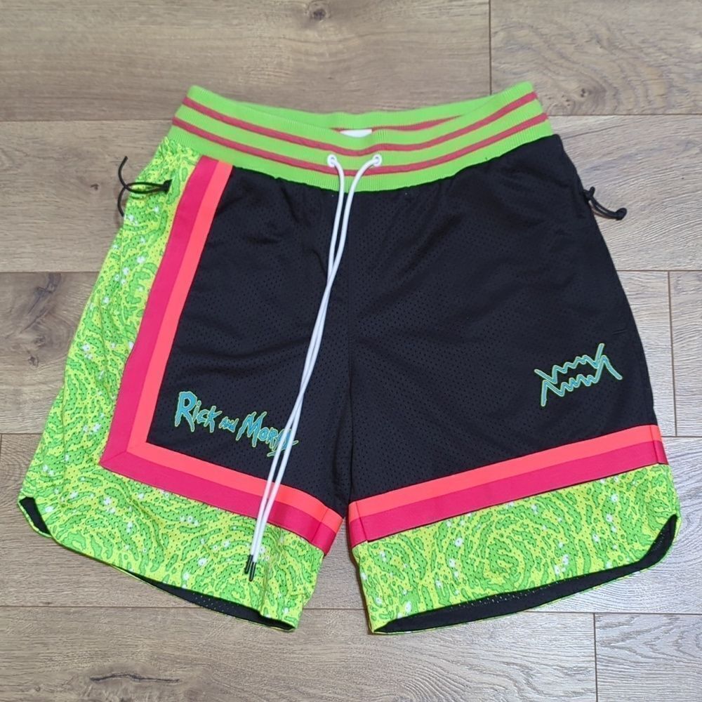 PUMA x RICK AND MORTY Men's Basketball Shorts M - Picture 2 of 8